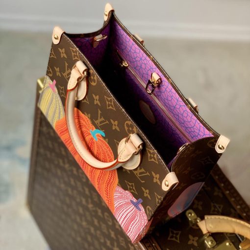 LV x YK OnTheGo PM with Pumpkin Print M46467 - Image 9