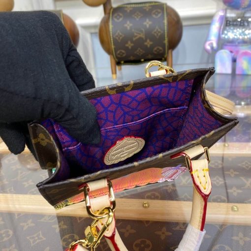 LV x YK Petit Sac Plat with Pumpkin PrintM82112 - Image 12