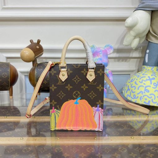 LV x YK Petit Sac Plat with Pumpkin PrintM82112 - Image 4