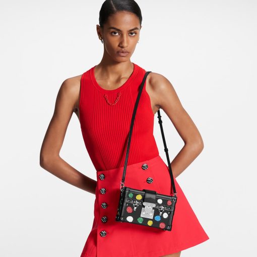LV x YK Petite Malle with 3D Painted Dots Print M21621 Black - Image 2