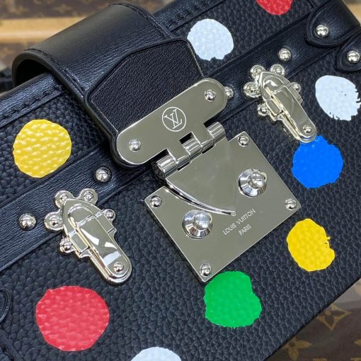 LV x YK Petite Malle with 3D Painted Dots Print M21621 Black - Image 10