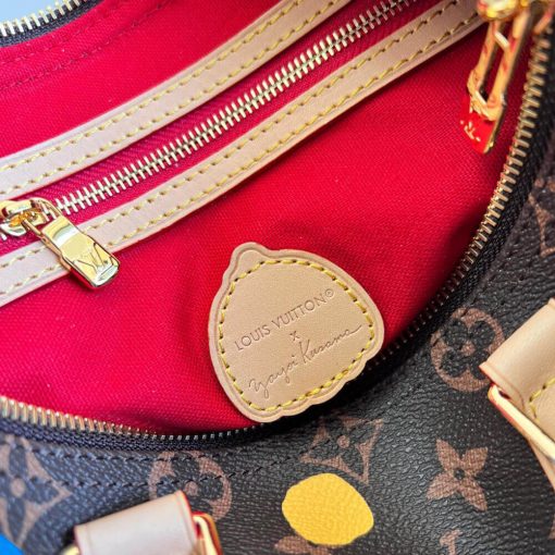 LV x YK Speedy Bandouliere 25 with 3D Painted Dots Print M46433 - Image 14