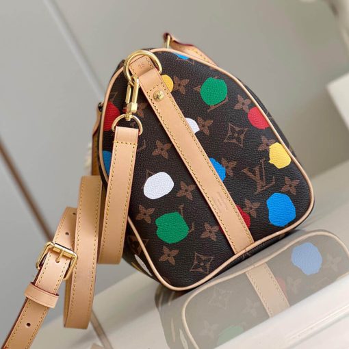 LV x YK Speedy Bandouliere 25 with 3D Painted Dots Print M46433 - Image 9