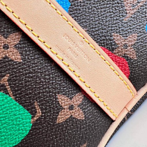 LV x YK Speedy Bandouliere 25 with 3D Painted Dots Print M46433 - Image 10