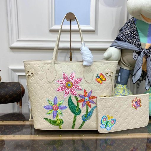 V x YK Neverfull MM M21733 White - Image 4