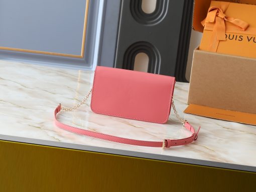 Louis Vuitton Wallet On Chain LV Bloom Sweet Coral M14548 - Image 4